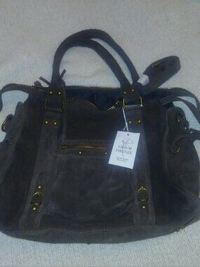 Lilium Firenze Brown Suede Covertible Bag